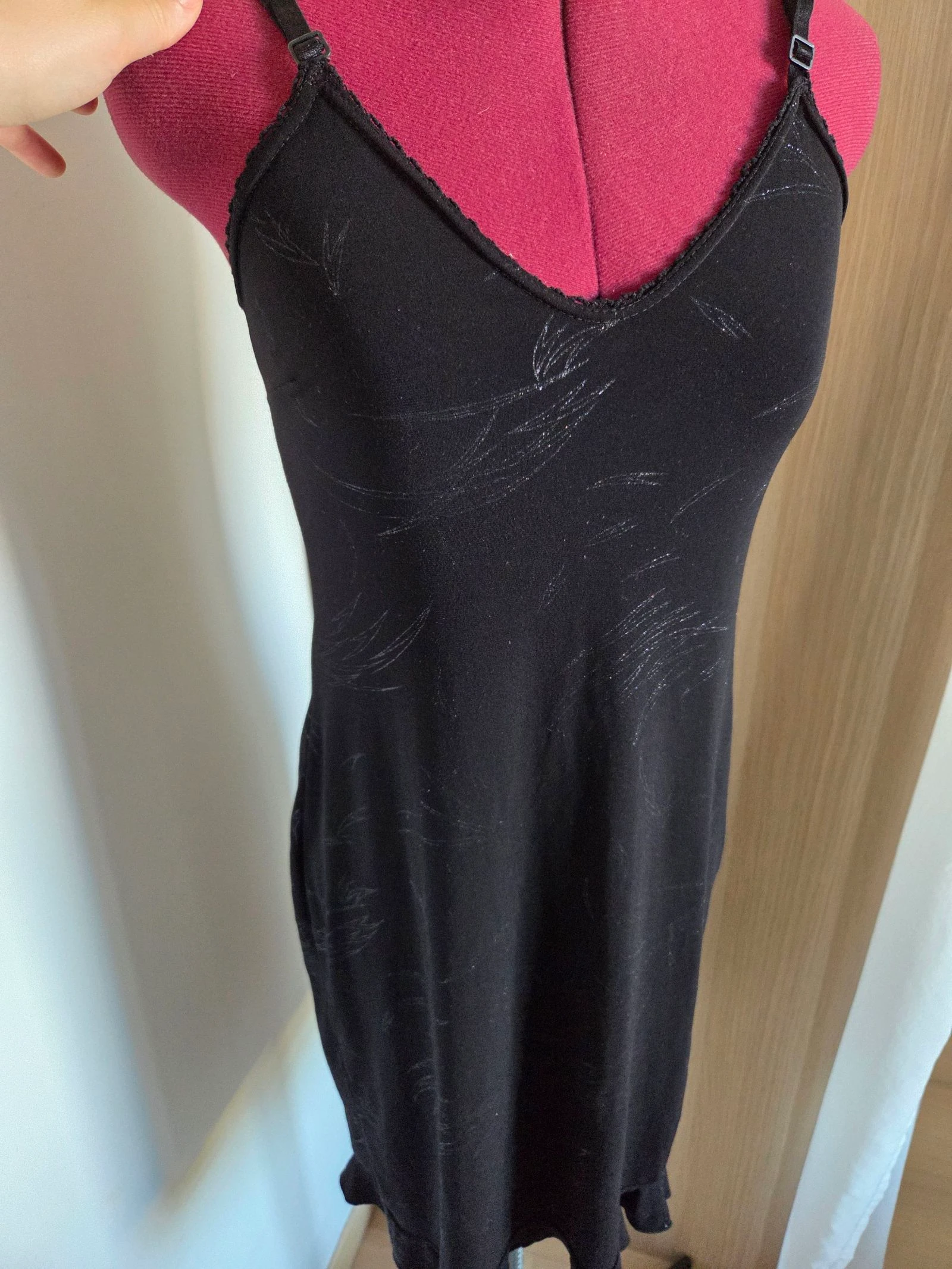Vestido preto com estampa tamanho 36 Após a chuva – photo 2